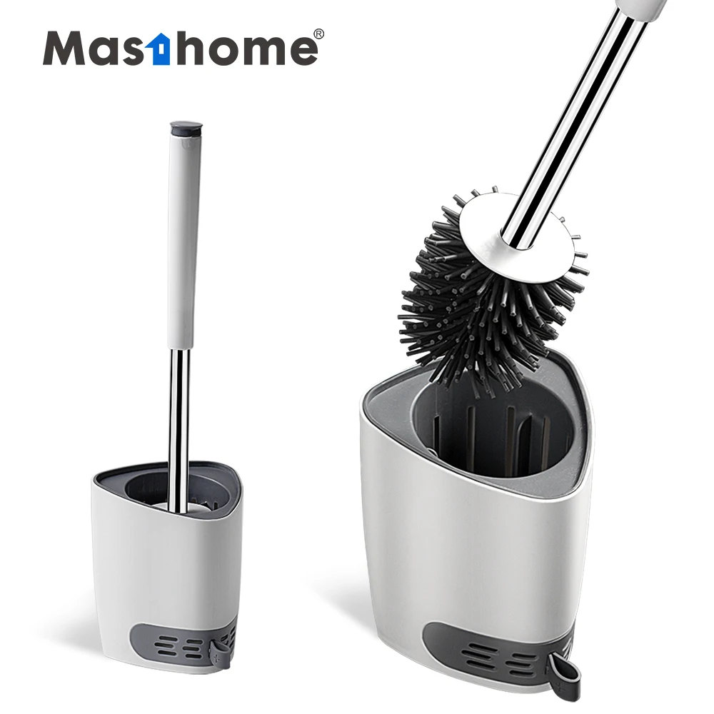 

Masthome 2020's newly best selling Bathroom Clean Modern Plastic Plunger TPR Toilet Brush for housework, White