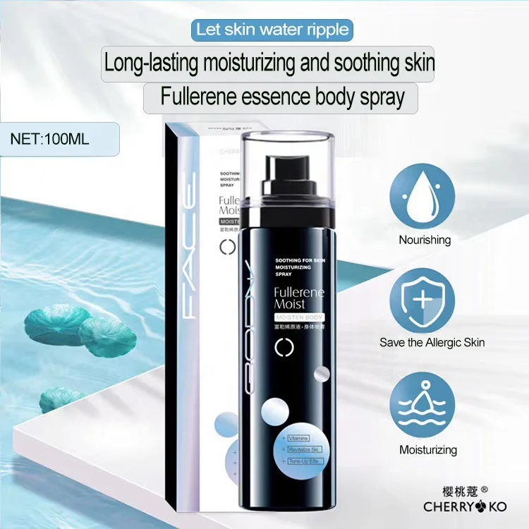 
Hot Selling Fullerene Body Spray Moisturizing Body Mist Spray Skin Care 