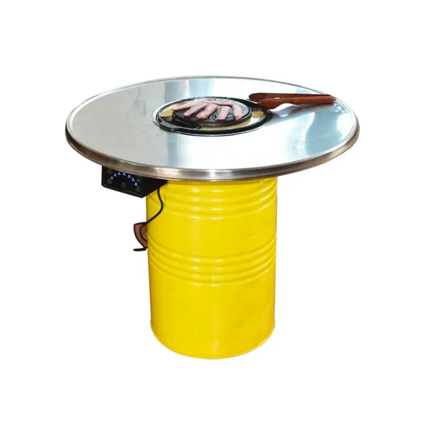 

PINNIU korean stainless steel bbq yakiniku grill floor cast iron table