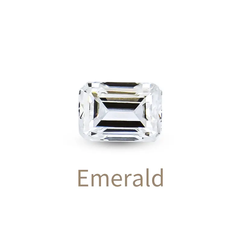 Emerald Shape Loose Moissanite  D EF GH Gate Flawless Jewelry
