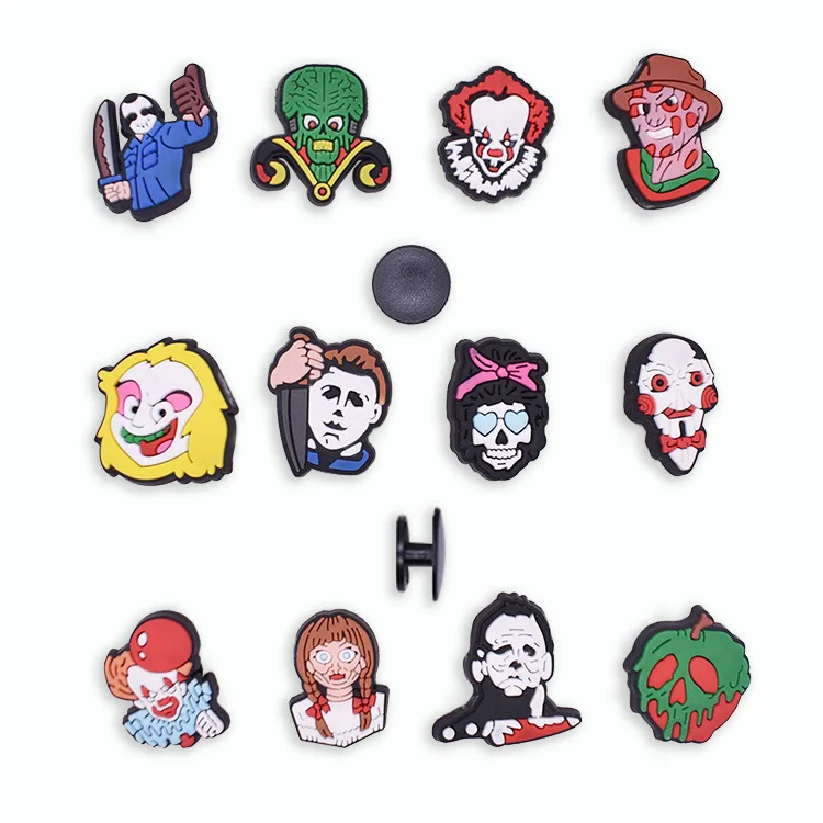 

Hot selling wholesale horror charm Halloween series skull charm shoe accessories, As picture/custom