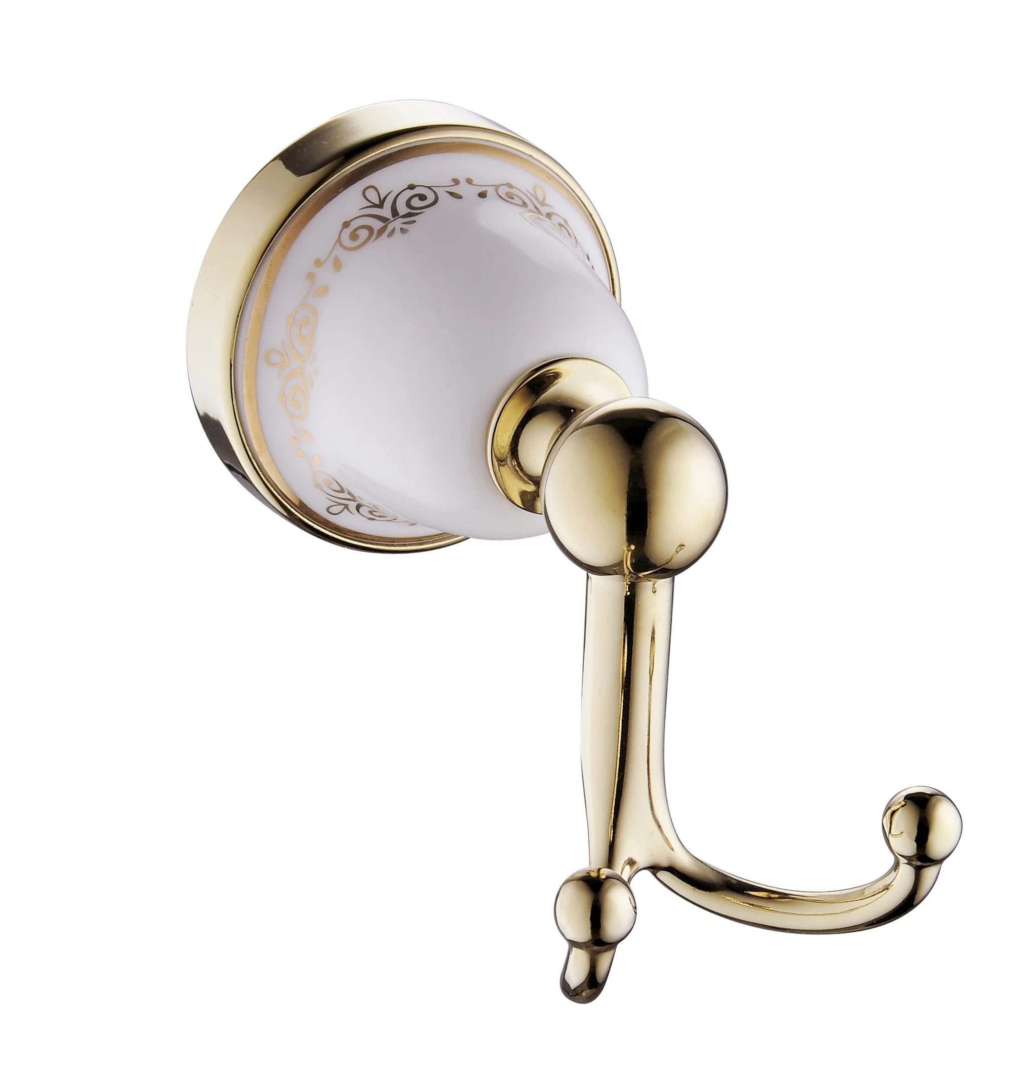 Gold Plated Decorative Patterns Ceramic Metal Dubai Bathroom Fittings