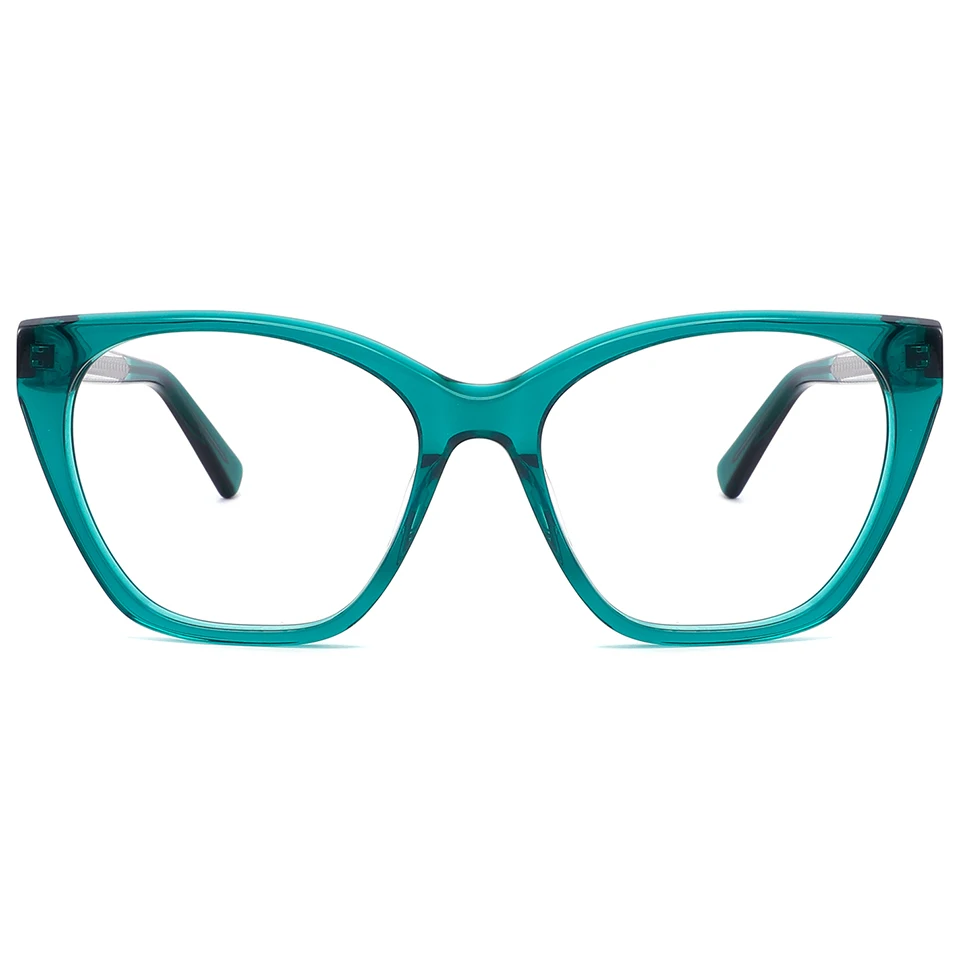

2021 Stylish Cat Eye Shape Eyeglasses Women Acetate Optical Glasses Frame
