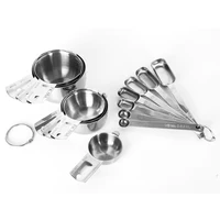 

14pcs 304 stainless steel measuring cups and spoons set