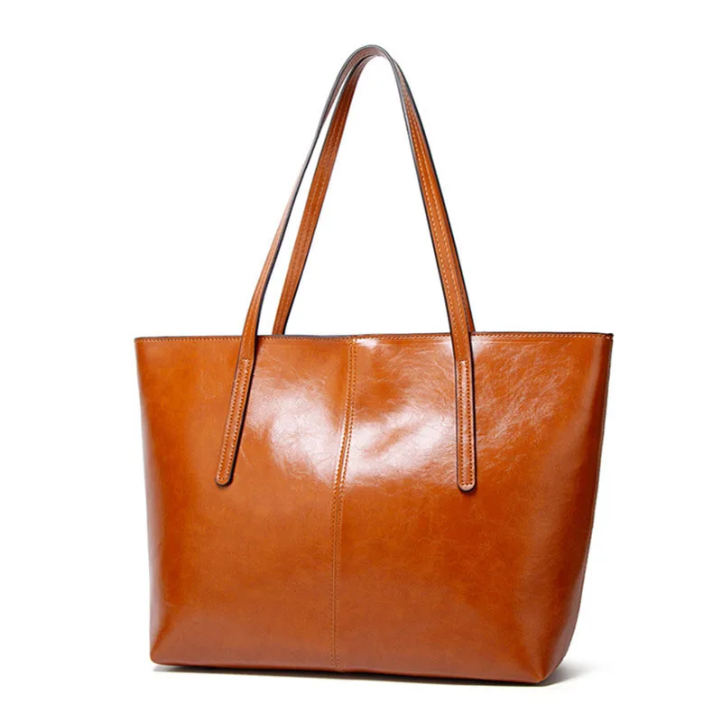 

EG036 High quality fashion PU shoulder bag women large brown handbags oem