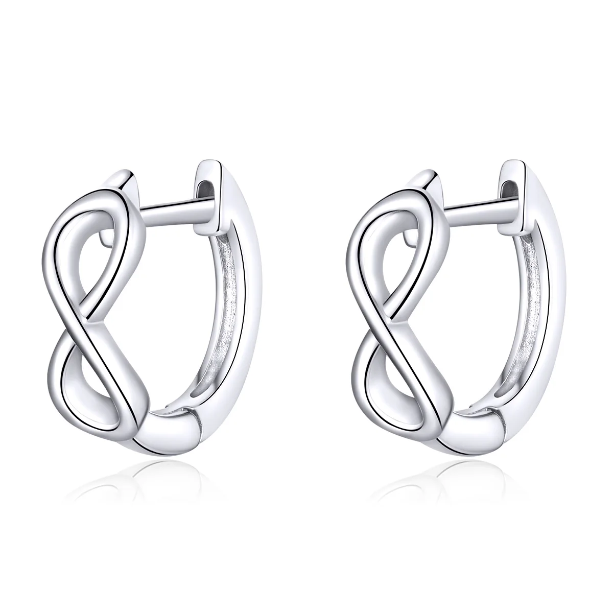 

925 Silver Jewelry Infinite Love Hoop Earrings Women Hot