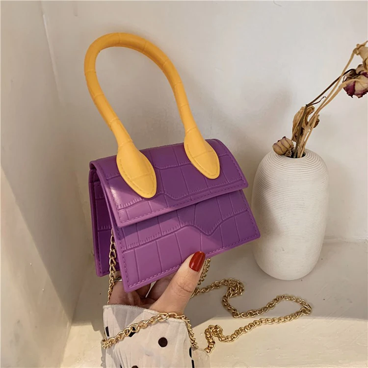 

Mini Fashion Jelly Handbag 2021 New Design Creative Small Women Tote Bag Multicolor Clutch Purses, Purple,white,black,red,yellow,orange,green