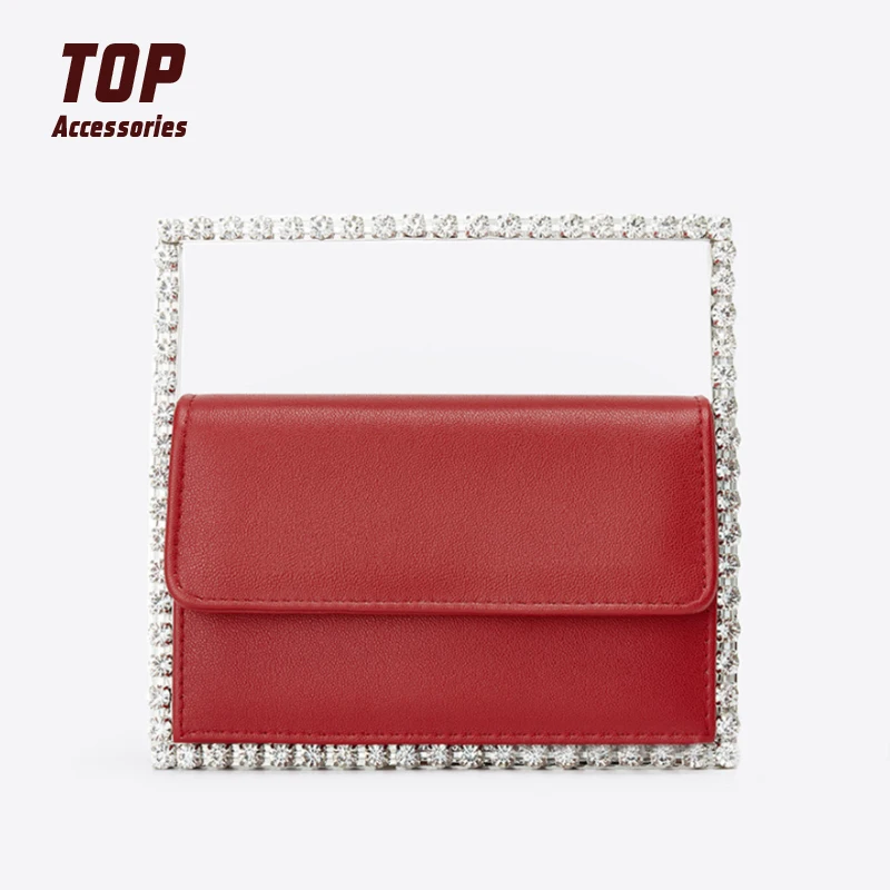 

Most Popular Luxury Crystal Women Leather Hand Bags Leather Tote Bags