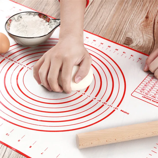 

Baking Mat Pizza Dough Maker Pastry Kitchen Cooking Tools Tableware Silicone Baking Pan Kneading Kitchen Accessories, As show