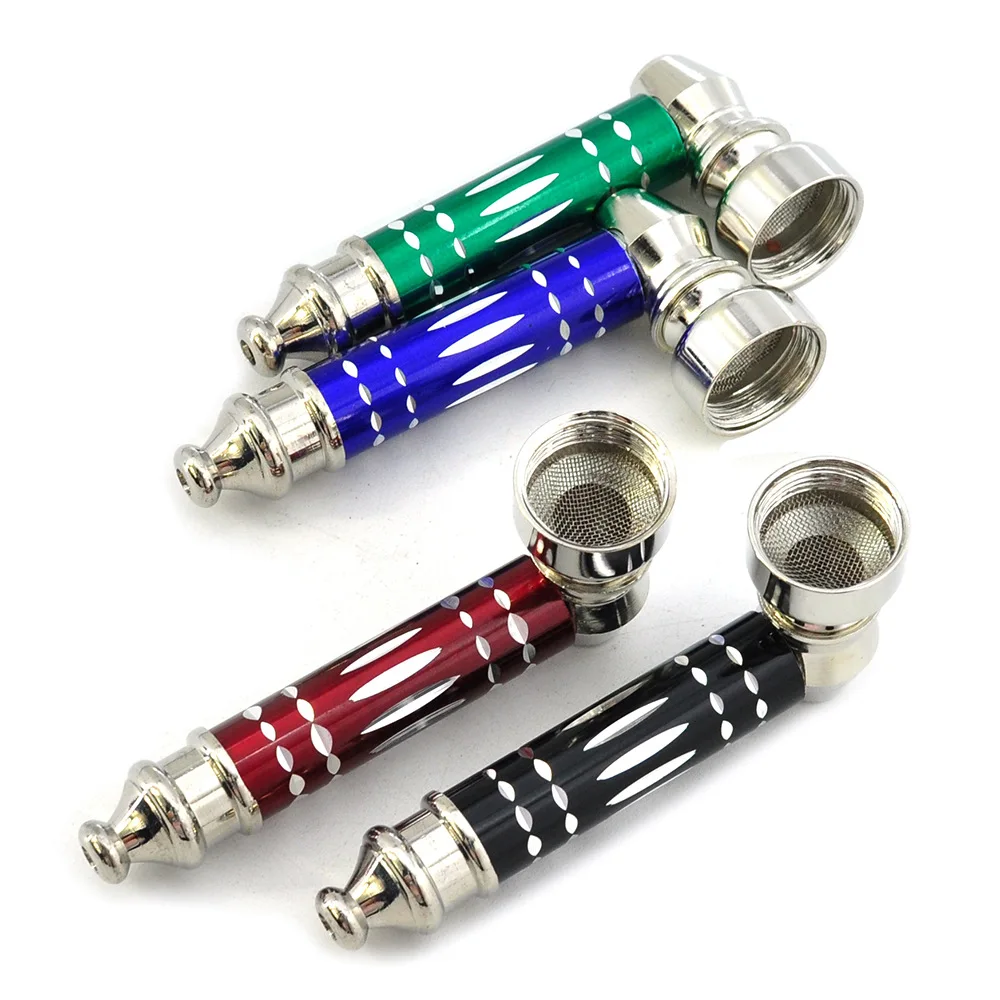 

Wholesale Portable Metal Small Pipe Creative Mini Filter Cigarette Holder Pipe Tobacco Smoking Accessories, Shown