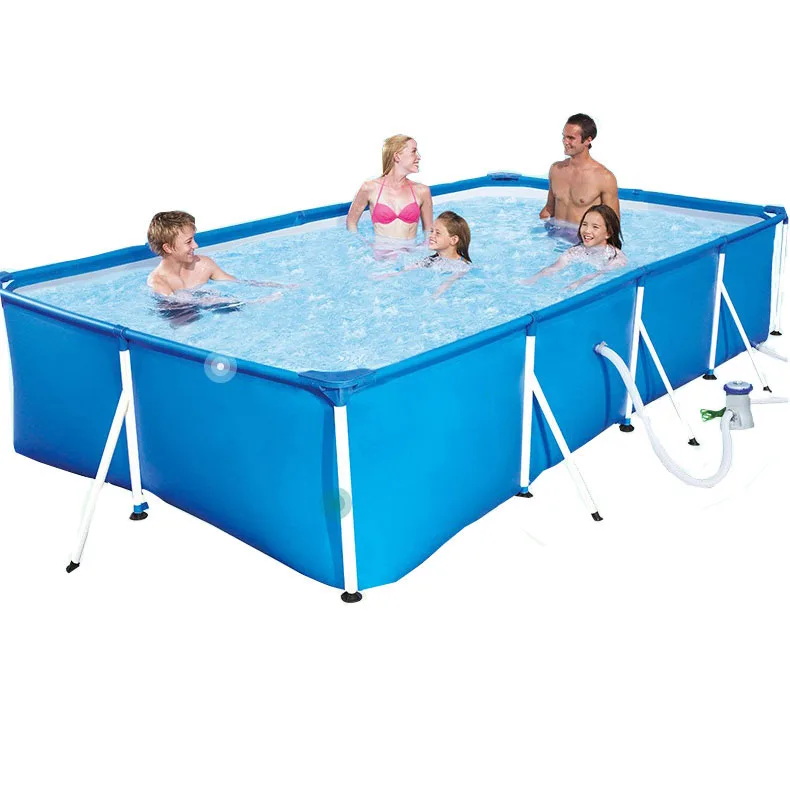 

Inflatable swimming pool oversized household children adult outdoor family kids indoor paddling pool heightening, Blue