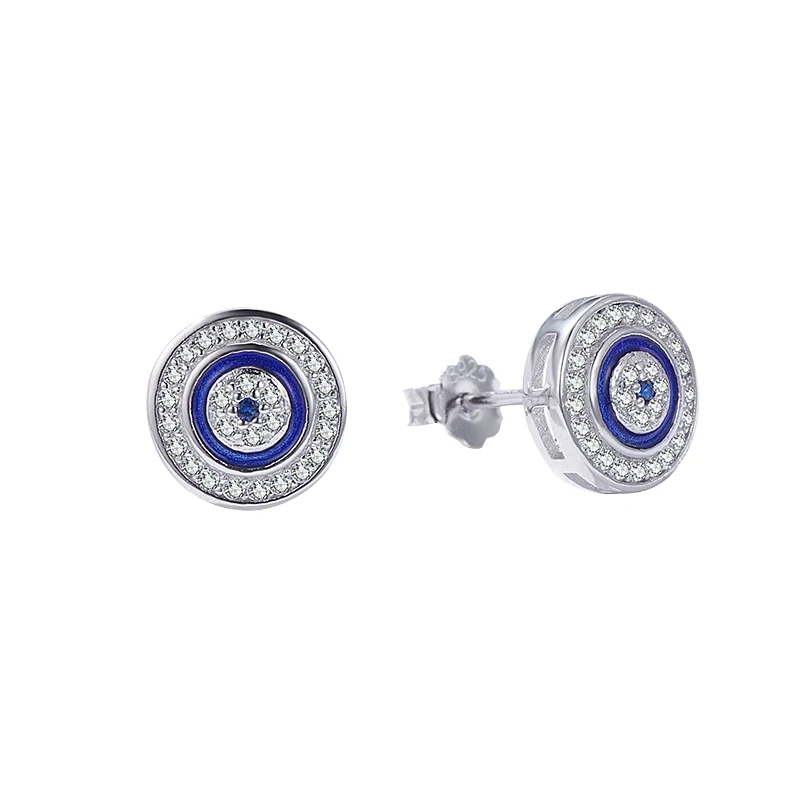 

2021 Fahion Women Earrings Circle Earrings 925 Sterling Silver CZ Piercing Earrings