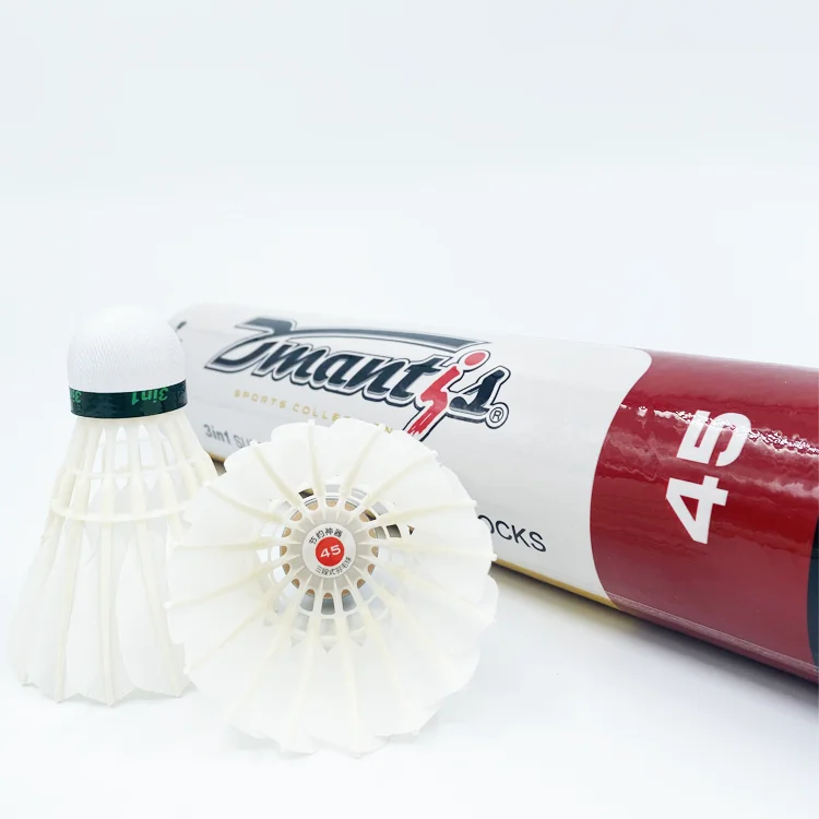 

3in1 Factory supply super durable stable badminton shuttlecock for OEM original model Dmantis D45, Natural white