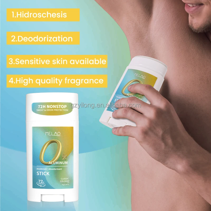 75g Aluminum Free Organic Deodorant Sticks Cologne Good Smell Long Lasting Antiperspirant Vegan Natural Body Deodorant Stick