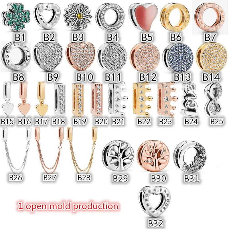 

meixing Jewelery Fit Pandora Beads Charm Bracelet, Silver color