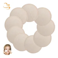 

8cm Cotton Seam Round Soft Hemp Cotton Reusable Facial Cleansing Wipes Non-plastic Full Organic Make-up Pads