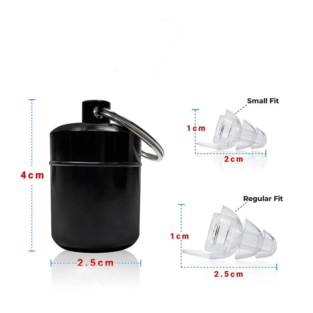 
High Fidelity Concert Earplugs Reusable Musicians Ear Plugs 24dB Advanced Filter Technology Ear Protection for Music Festivals 
