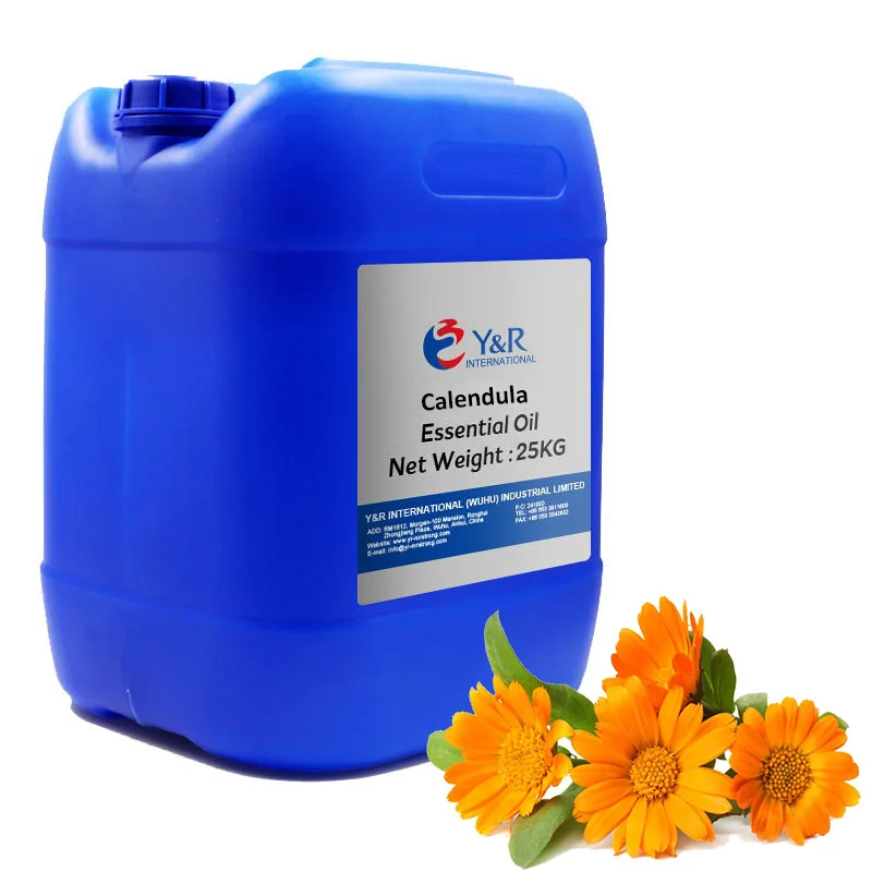 

Skin And Body Care Pure Calendula Essential Oil Help Hair Growth, Light yellow color