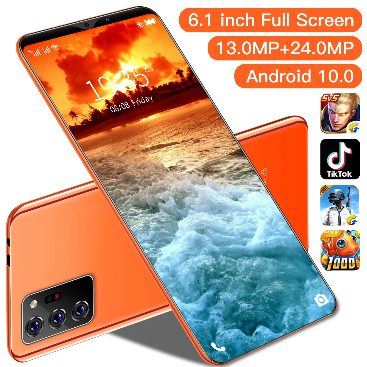 

Cheapest Smart Phone Note 30 Plus 4000mah RAM 64MB+ROM 5GB Smartphone Android 10.0 6.1inch Unlocked Dual Sim Backup Phone