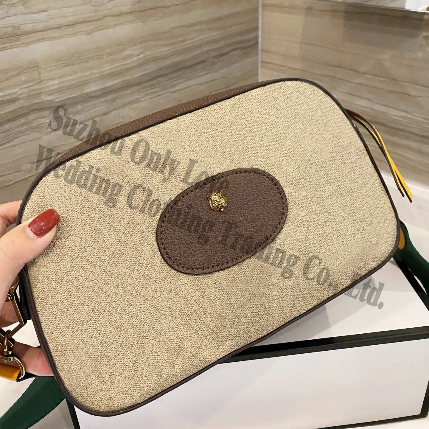 

Free Shipping Brown Summer Mini Girl Zipper Message Phone Box Bag Women Wallet Bags