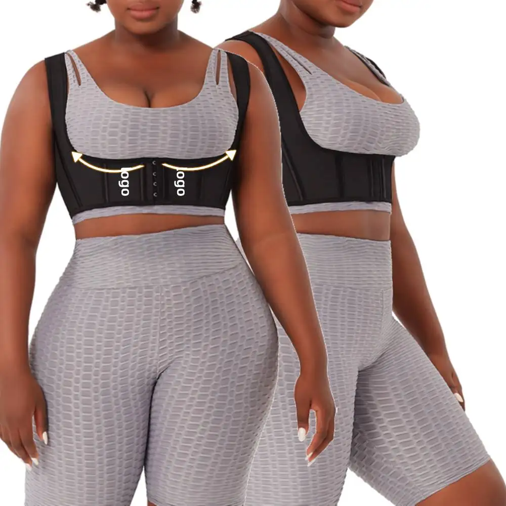 

New Arrival Post Surgical Tank Support Crop Top Bra Vext Latex Waist Body Shaper High Compression Waist Trainer Shaper, As shown