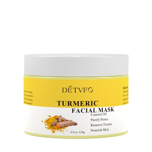 

popular wholesale private label turmeric clay mask 120g Ready to ship, Tumeric