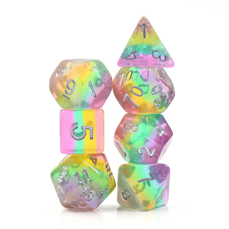 

Customized polyhedral light translucent resin dice, Reference picture