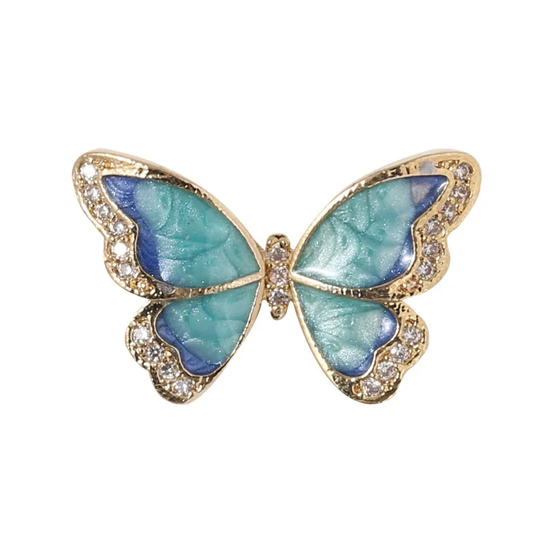 

Flying Butterfly Nail Art Decorations Luxury Crystal Zircon Nail Jewelry New Arrival 3D Nail Art Beauty DIY 5pcs