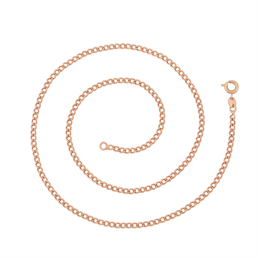 

A00302283 Xuping jewelry fashion simple neutral all-match rose gold chain environmental protection copper necklace