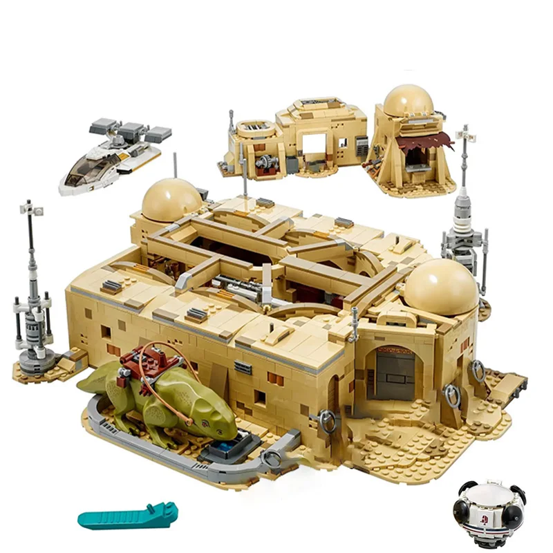 

Tatooine Mos Eisley Cantina Building Blocks Bricks Space Port Bar Kid BOY Toy Gift 75290