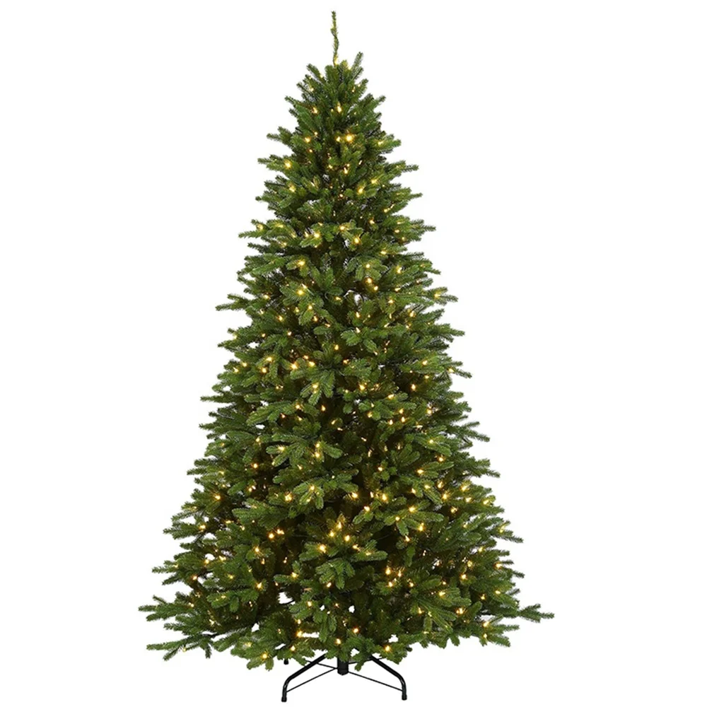 

Fireproof PE+PVC artificial luxury Christmas Tree on sale Pre Lit Christmas trees with led lights Arbol de navidad