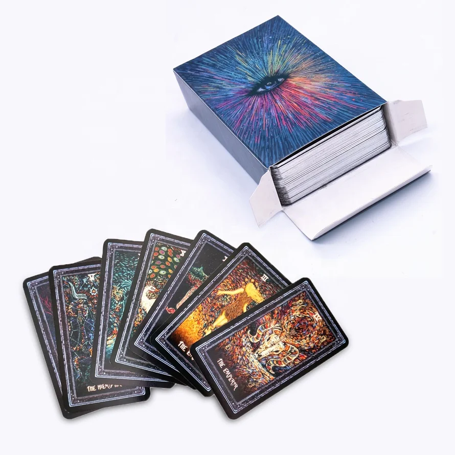 

Tarot Cards deck Prisma Visions big Tarot English Board Game playing Cards For Party