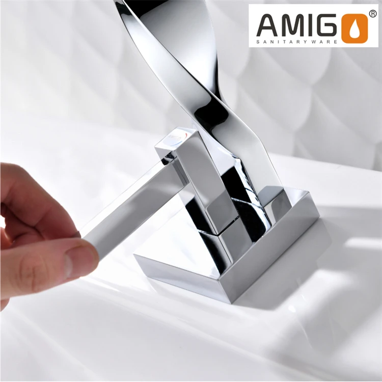 
Kaiping faucet manufacturer single handle wash basin mixer brass sink mixer tap luxury bathroom tap 