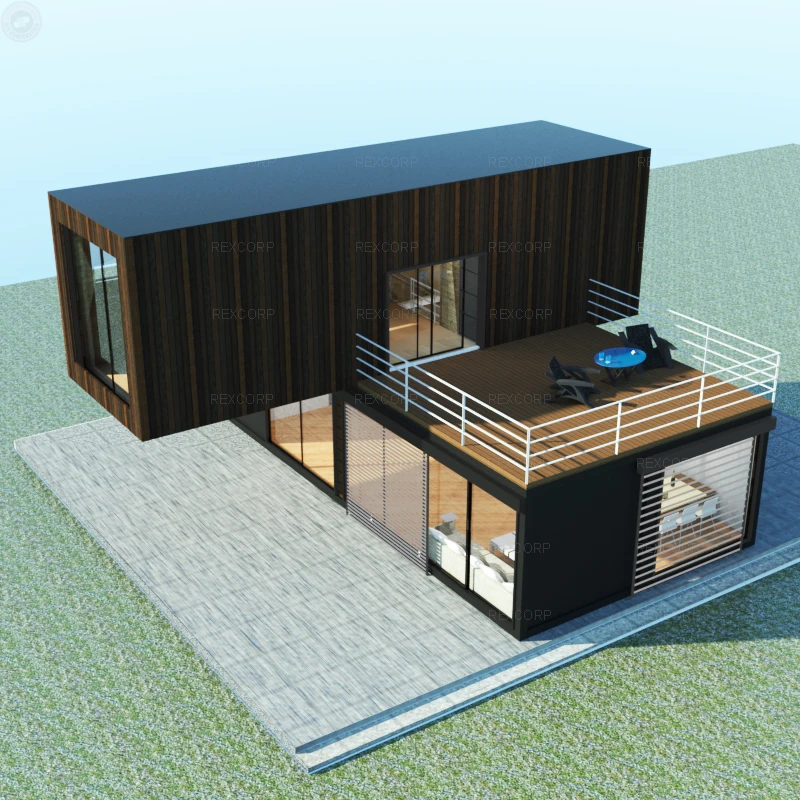 Wood Cladded Container Dwelling House - Stylish & Durable