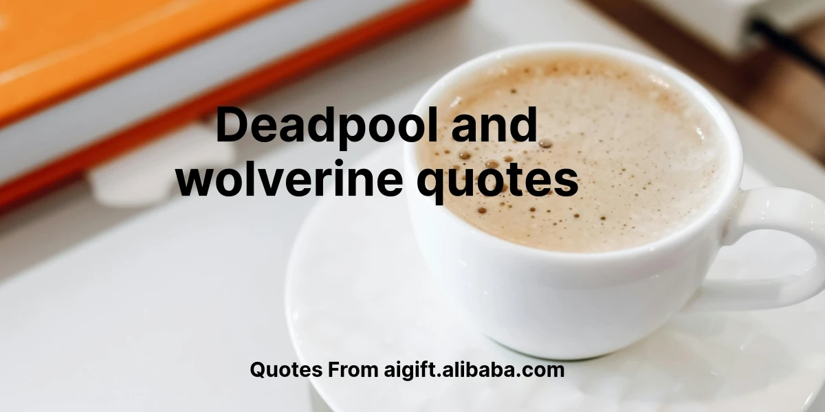 deadpool and wolverine quotes