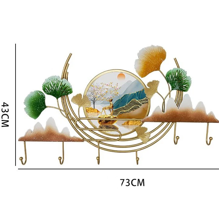 73*43CM Wholesale Modeling Design Modern Vertical Wall Decor Wall Hanging Horizontal Metal Decoration