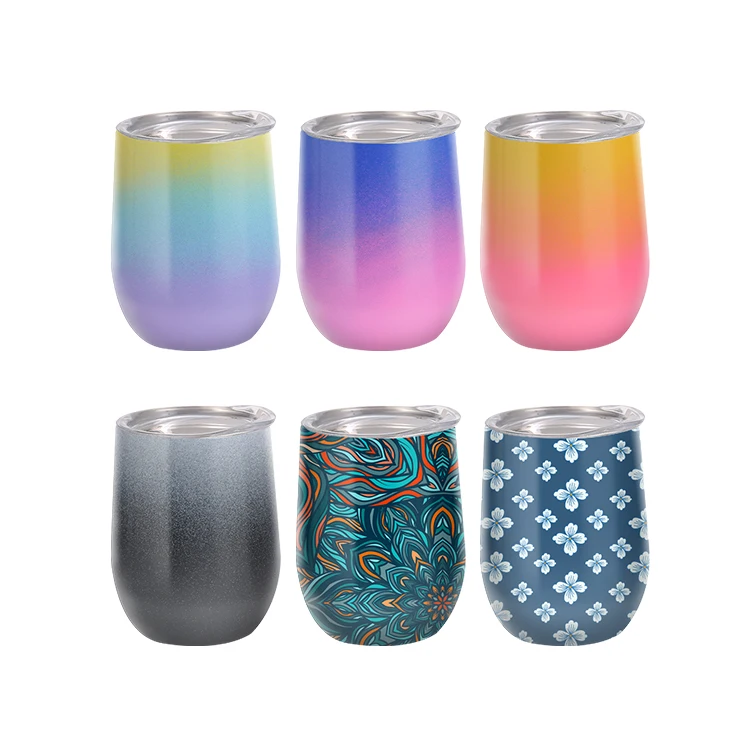 

Custom Stainless Steel Coffee Mug Egg Shaped Double Wall Insulated Wine Tumbler