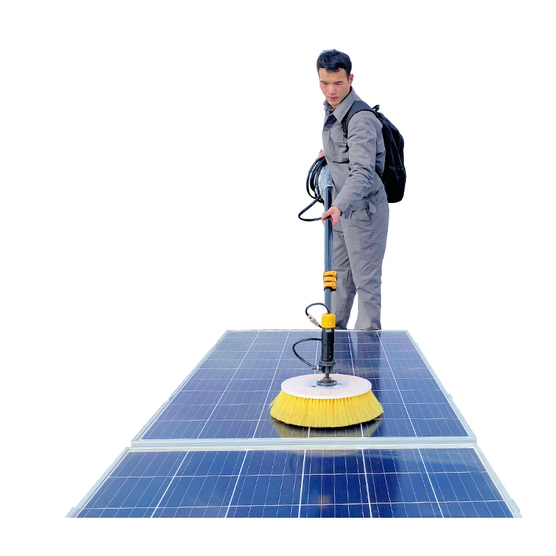 cleaning brush solar panel