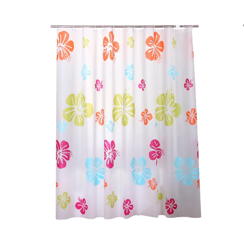 

DB 72 x 72 Inch Eco-friendly Plastic Bath Shower Curtain Printed Floral