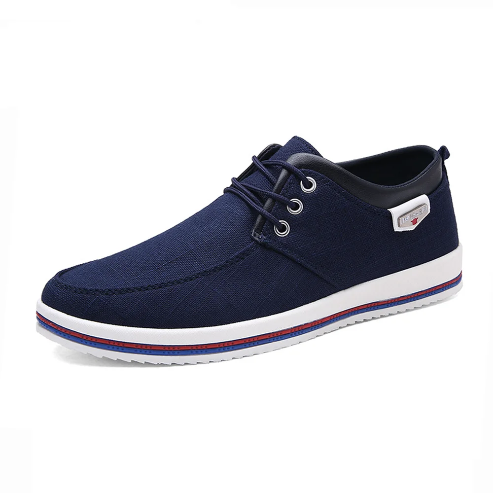 

Wholesale cheap walking style mens casual sneakers for men canvas trendy shoes, Black/blue/grey