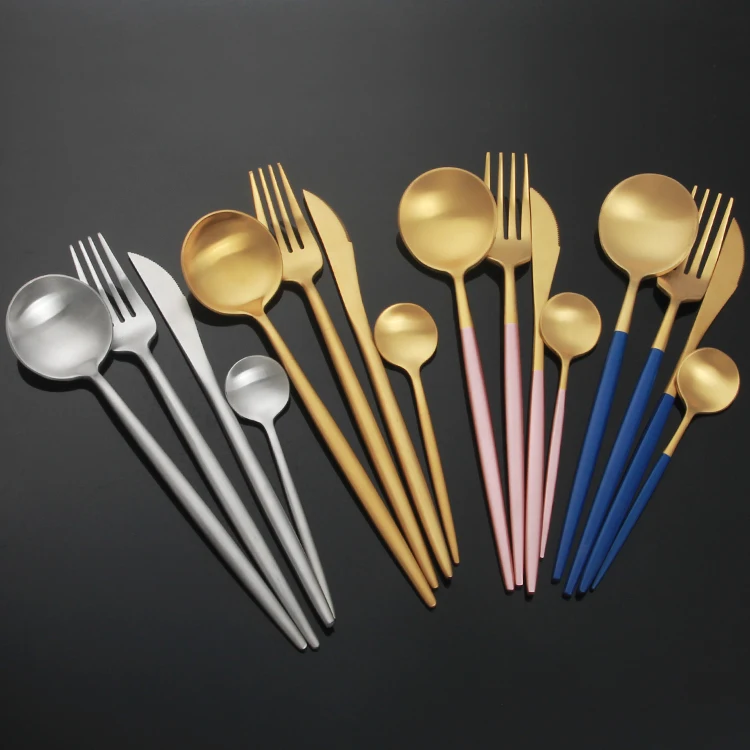 

amazon top seller 2021 gold flatware sets stainless steel 304 cutlery set dropshipping products 2021, Silver/gold/rose gold/black/colorful/white/pink/red/green