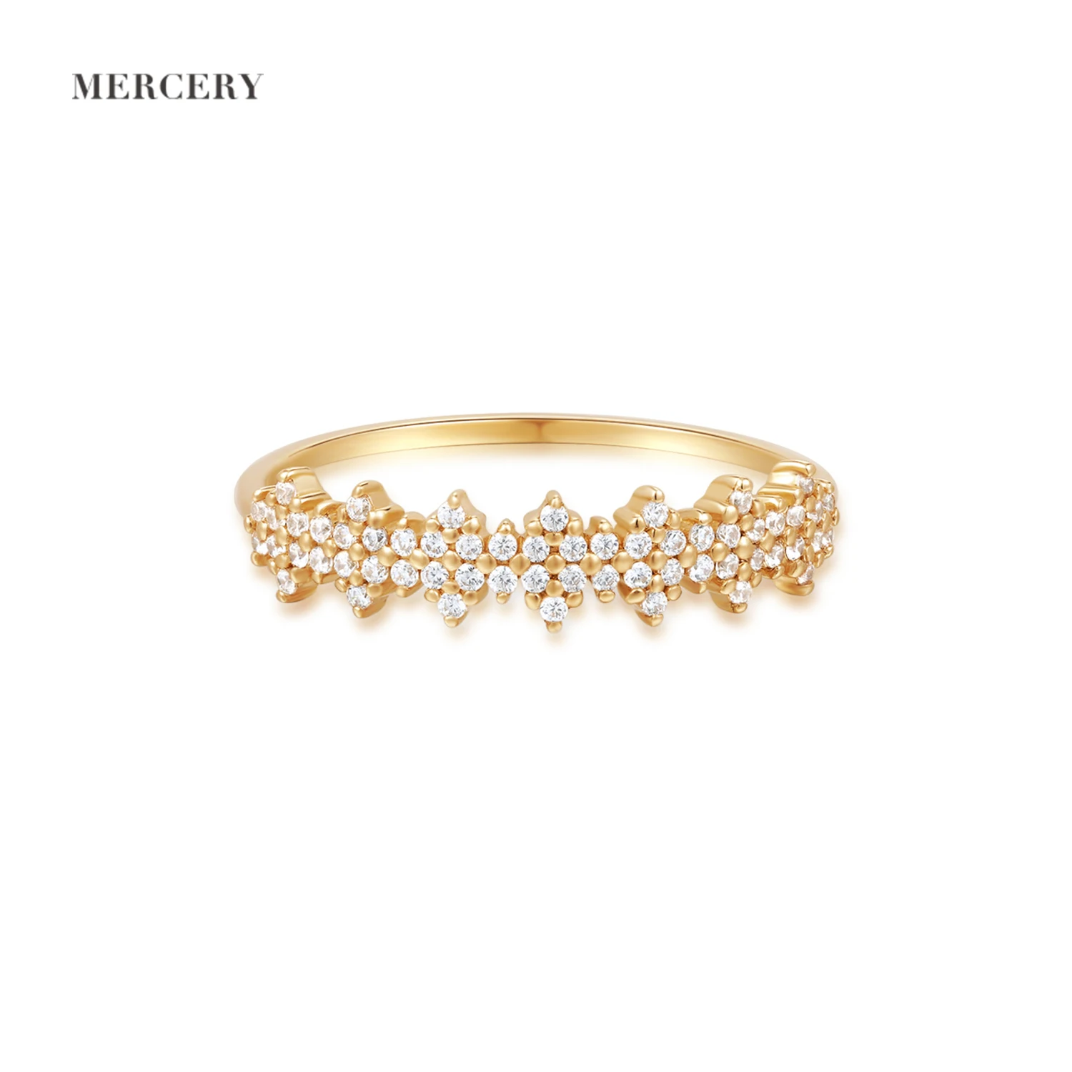 

Mercery Fashion Luxury Jewelry Diamond Rings Women Fine Jewelry Solid Gold 14K Rings Engagement Ring Diamond