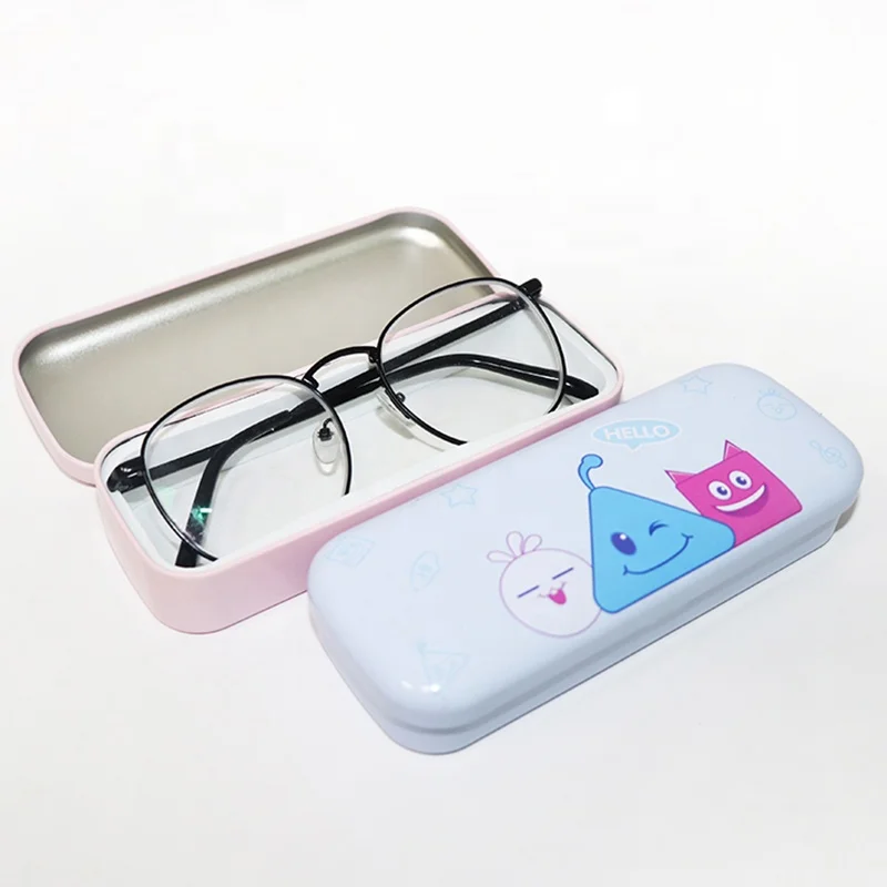 

Custom Rectangular Oval Metal Pencil Tin Box With Hinged Lid For Acne Pin/Tweezers Gifts Accessories Tools