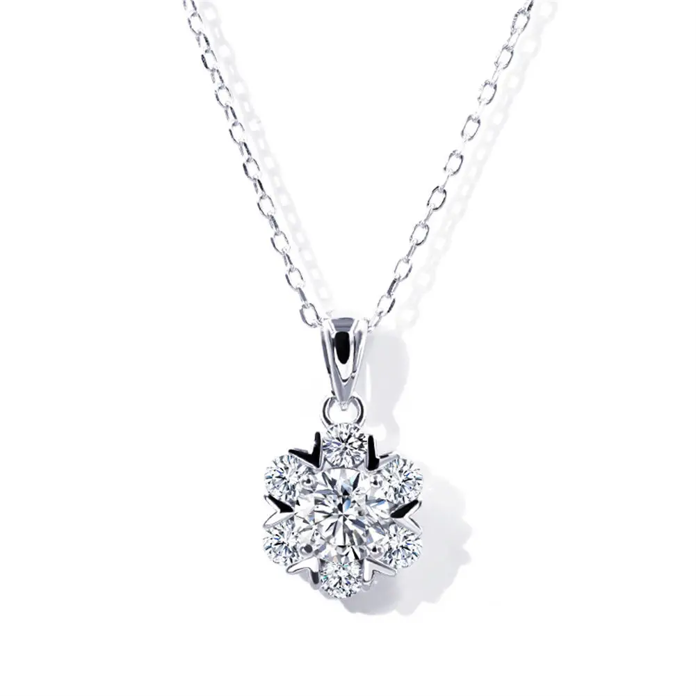 

Tianyu Gems moissanite silver 925 fine jewelry sterling pendant necklace in 18k solid gold plated