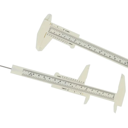 

Plastic Vernier Calipers Black Caliper For Eyebrow Microblading Measuring Ruler, White & black