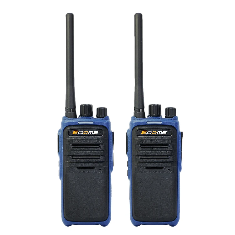 

China Manufacturer 5km radio call ECOME ET-79 7w handheld ptt walkie talkie pair, Black