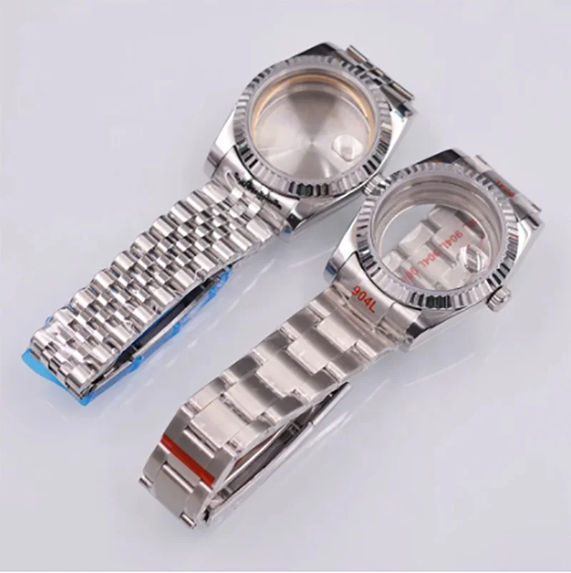 

39mm Watch Case Fit NH35 NH36 Movement Stainless steel strap Sapphire glass case