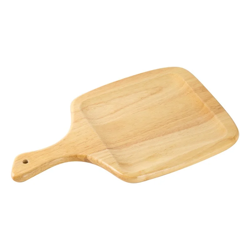 

Wooden square food plate pizza cuisine cake tray hotel steak tray, Natural