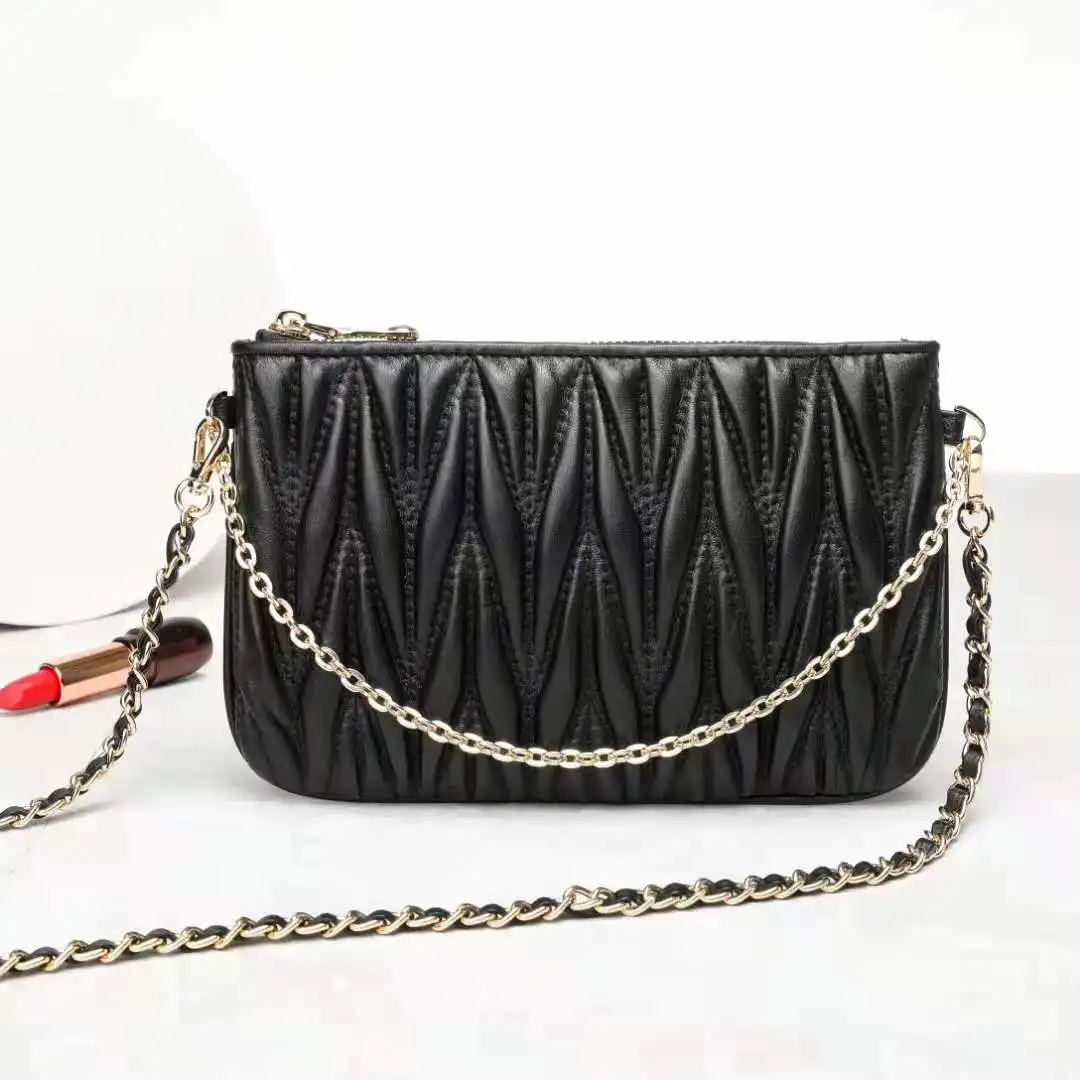 

Luxury Handbags Women Lambskin Mini Crossbody Bags Charms Chain Clutch Bag WOC, Various colors