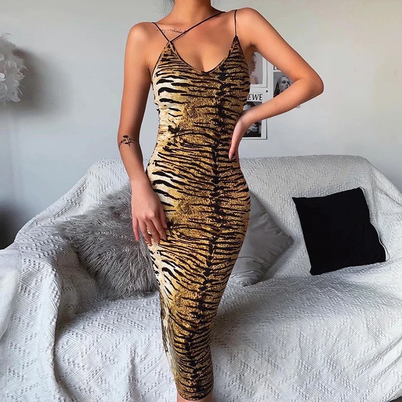 

B24683A European and American spring and summer new model Dress bandage V neck sexy dress